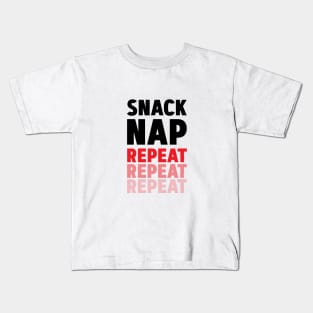 Snack, Nap, Repeat | Coronavirus Kids T-Shirt